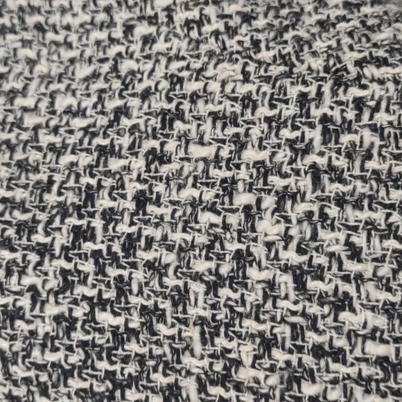 Zara Silver Tweed Blazer With Chenille Fringe Trim Size Medium EUC - Picture 6 of 16